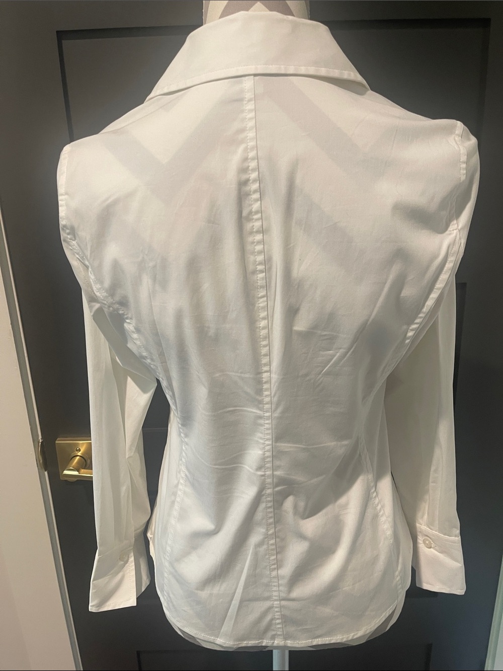 Talbots Cotton Pleated Feminine Blouse Size 4P - Picture 5 of 7